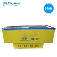 冰熊(BingXiong)SC/SD-550 550升冷藏冷冻商用转换岛柜 玻璃门冷柜冰柜