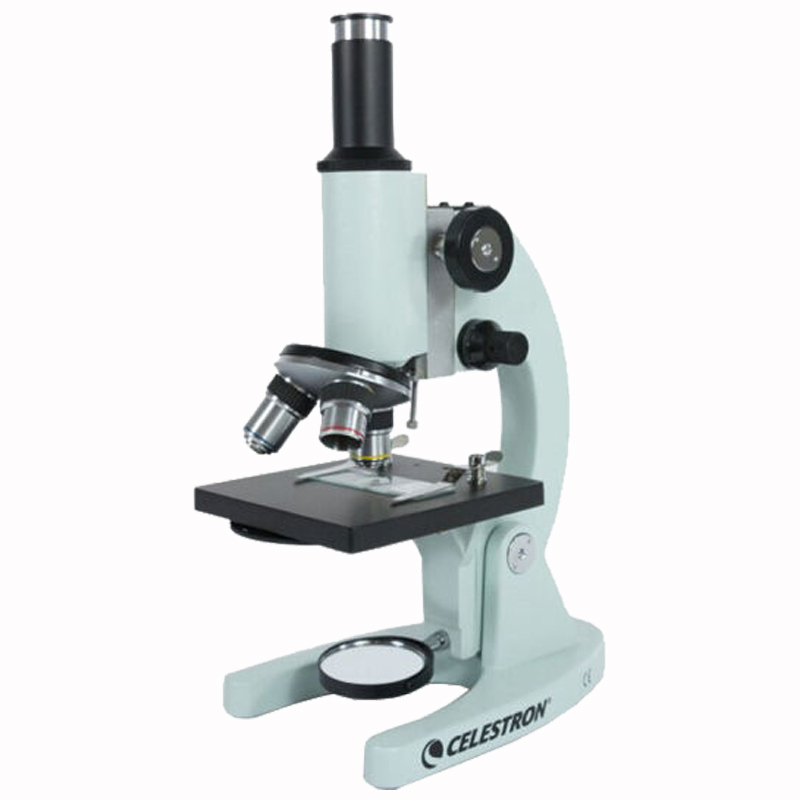 星特朗 CELESTRON 实验室生物显微镜400 全镀膜光学镜片,全金属机身,含5片标本
