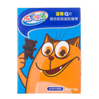 养生堂成长快乐蓝莓Q片混合胶型凝胶糖果(含有叶黄素)150g