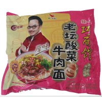 统一巧面馆老坛酸菜牛肉味面(原味)120g/袋