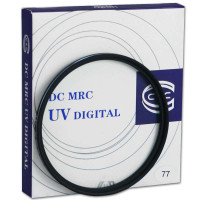 C&C DC MRC UV 77mm 超薄多层防水镀膜个性蓝圈UV滤镜