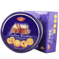 Aji 牛油曲奇饼干113.4g/罐 蓝色铁盒 好吃又好看