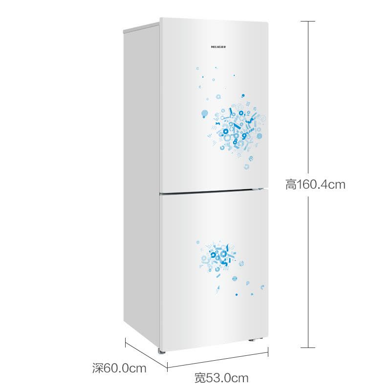 美菱(MELING) BCD-200MCX 200升 时尚外观 节能静音 双门冰箱 大冷冻室(童趣蓝)图片