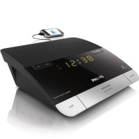 Philips/飞利浦AJ4000大屏家居时钟 创意学生老人卧室床头静音电子时钟闹钟FM收音机