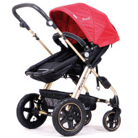 pouch可平躺宝宝手推车双向避震婴儿手推车P680限量土豪金版婴儿车