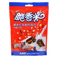 脆香米牛奶巧克力120g分享装 香浓脆米夹心 袋装