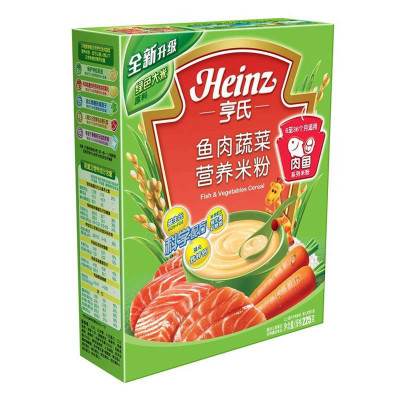 Heinz 亨氏 鱼肉蔬菜营养米粉 225g