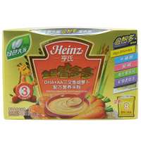 Heinz 亨氏 金装DHA+AA三文鱼胡萝卜营养米粉 200g