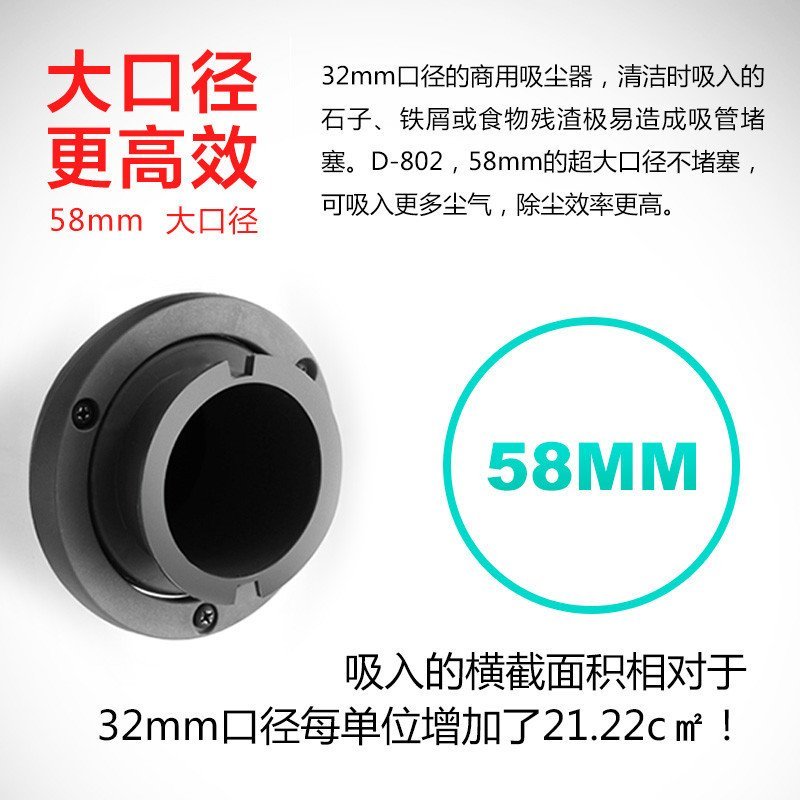 小狗(puppy)吸尘器 D-802 干湿两用 桶式 工业大型 商用吸尘器