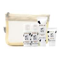 赫拉美肌套装（HOLA美肌袋#+雪肤焕白洁面乳30ml+#基底原液30ml+雪肤奶昔晚霜15ml+牛奶雪肤布丁面膜30ml）