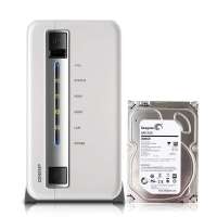 威联通(QNAP)两盘位网络存储  TS-212P NAS含2T希捷NAS专用盘