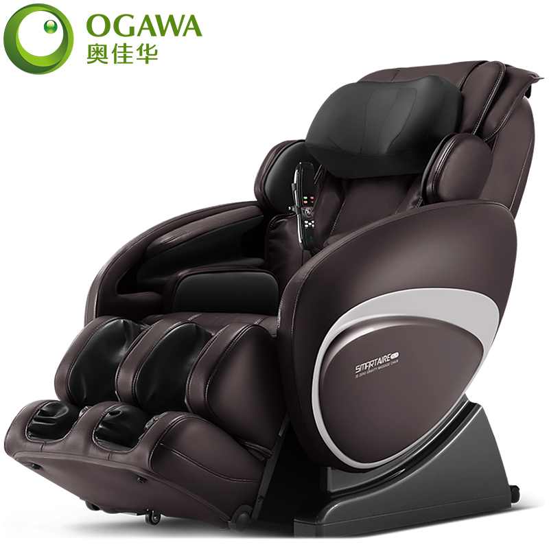 奥佳华(OGAWA)按摩椅OG-7538巧克力色3D揉捏至尊按摩椅 智能检测 豪华太空舱零重力 全自动按摩椅
