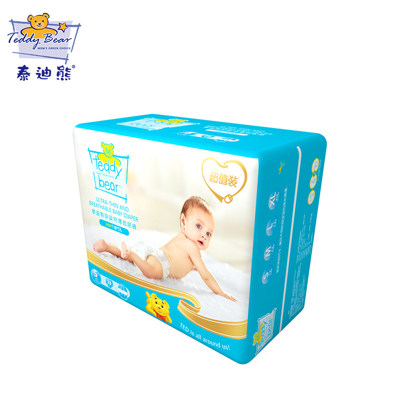 泰迪熊 呼吸特薄纸尿裤 S28片