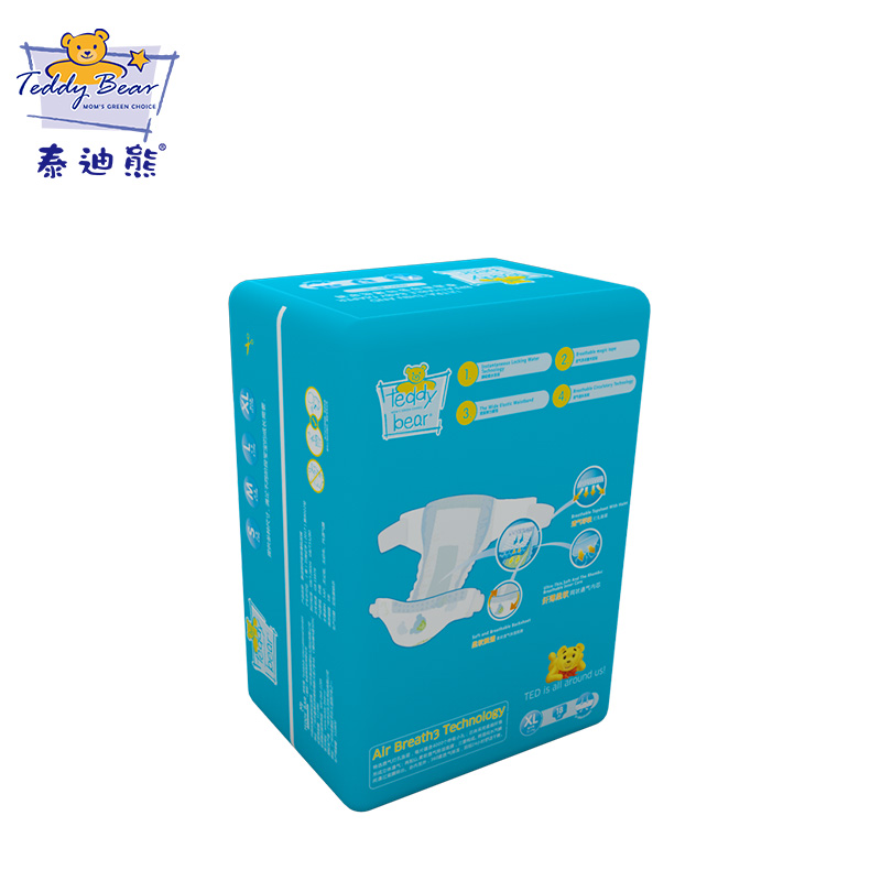 泰迪熊 呼吸特薄纸尿裤 XL18片高清大图