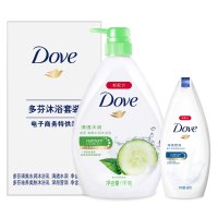 多芬清透水润沐浴乳1000ml+多芬深层营润滋养美肤沐浴乳300ml