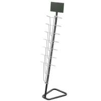 广博(GuangBo)SZZ5511 简易杂志架/展示架/书报架 灰色