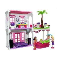MEGA 美高 创意拼砌芭比的海边别墅 80226