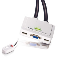 固网 HK-CZ-102U 两端口线机一体式KVM切换器