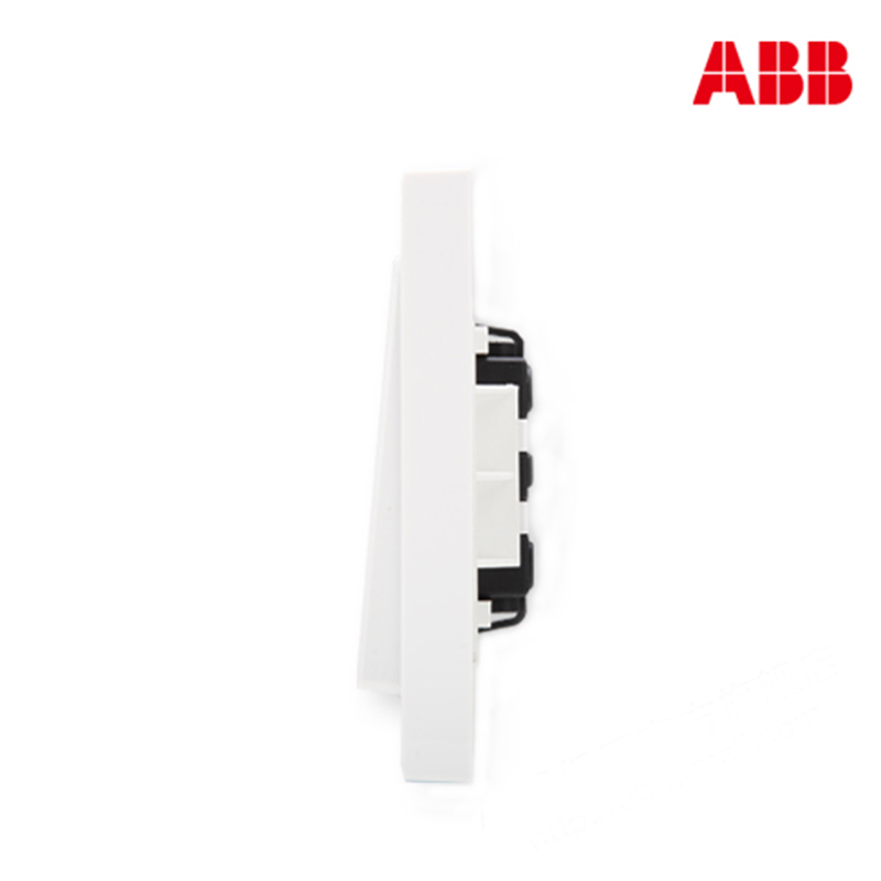ABB开关插座 德宁雅白 单联/一位/一开单控86型开关面板AN101
