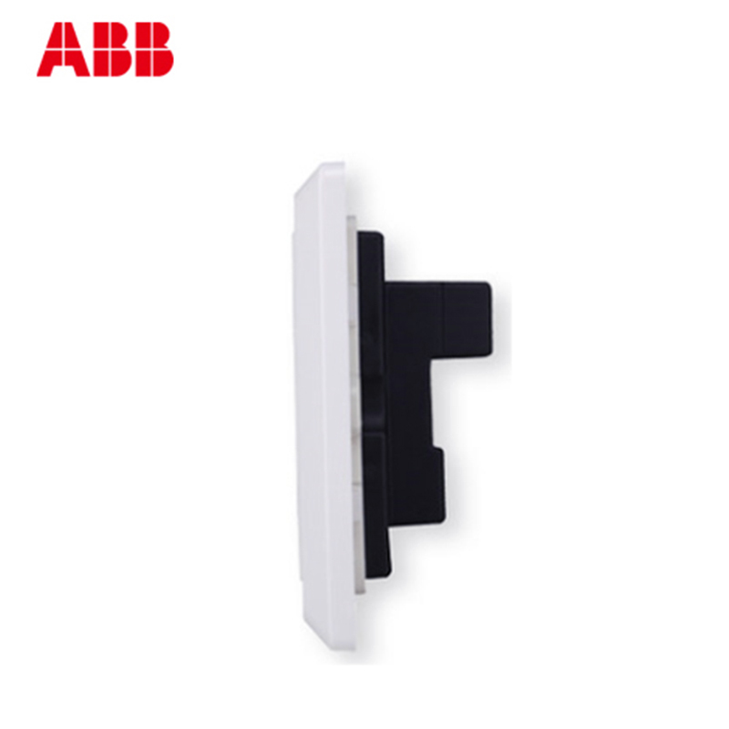 ABB开关插座 德逸雅白 四孔插座AE212