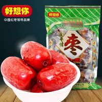 [好想你_一级金枣情1050g]免洗鲜甜红枣新疆特产即食红枣子