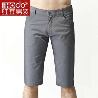 红豆男装 夏款男士休闲裤中裤 千鸟格抗皱裤子 修身 男HDEKS33006
