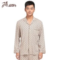 顶瓜瓜 男士全棉篱上点逸男长袖家居服睡衣男套装