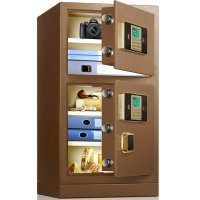 黑石D73SY1双保险保管柜/箱80CM 双门办公家用
