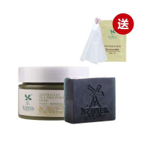 阿姿美尔 控油祛痘套餐(澳洲茶树面膜130g+竹炭皂100g+送身体乳小样8ml+打泡网1个)