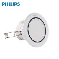 飞利浦筒灯 闪烁筒灯 客厅餐厅卧室过道吊灯具饰 66063 闪烁LED筒灯暖色(铝原色)3英寸 12×0.5瓦 110-