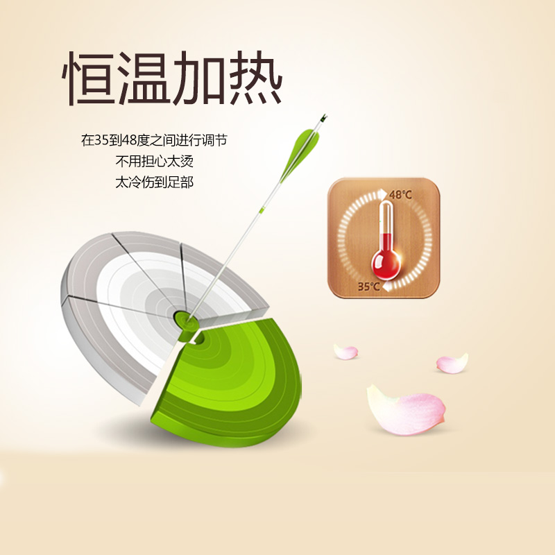 奔腾(POVOS)足浴盆PW706 全自动按摩洗脚盆 按摩加热泡脚盆 深桶足浴器