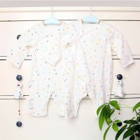 婴倍爱 新款新生儿哈衣 男女宝宝开衫爬爬服 儿童纯棉内衣 C298