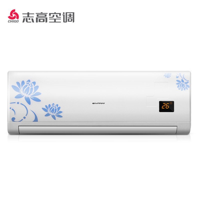 志高(CHIGO) 大1匹 冷暖 变频 无氟节能 挂机空调KFR-26GW/ABP117+N3A/白