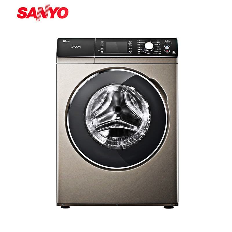 三洋(SANYO)8.5公斤全自动变频滚筒洗衣机DG-F85366BG(玫瑰金)图片
