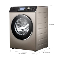 三洋(SANYO) DG-F85366BHC 8.5公斤 变频烘干空气洗 洗干一体机(玫瑰金)