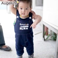 仿牛仔纯棉背带裤