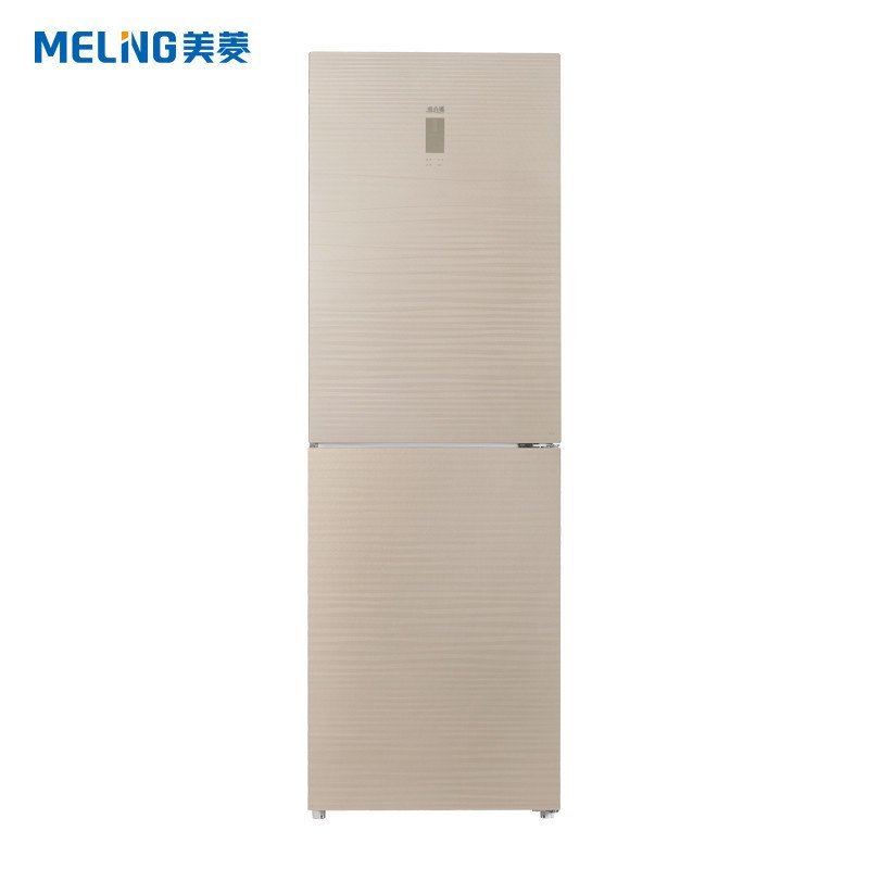 美菱(MELING)两门冰箱BCD-301WPBKJ 风冷双门 玻璃面板 大冷冻