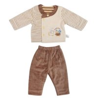 婴倍爱 2014年春季新款宝宝套装 天鹅绒外出服 C206