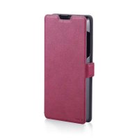 viken 中兴 u879 soho 皮套 玫红色