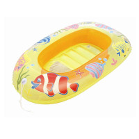 Bestway 嬉水 112×71cm 儿童船(3-6岁适用)全封闭充气底座 透明视窗34036黄色