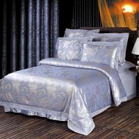男人帮家纺 高档贡缎天丝四件套 欧式床上用品