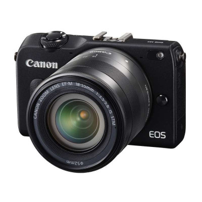 佳能 数码微单相机 EOS M2KIT(EF-M18-55ISSTM)(黑)+EOS时尚单肩摄影包