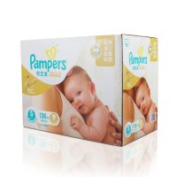 Pampers帮宝适特级棉柔系列彩箱装小号136片