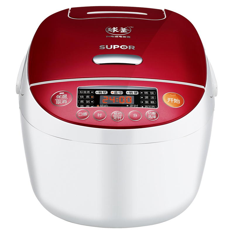 苏泊尔(SUPOR)CFXB40HC3-120 IH球釜 可拆洗内盖 4L/4升 电饭煲 红色