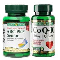 自然之宝辅酶Q10软胶囊60粒和自然之宝ABC Senior综合营养片120片组合