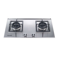 Haotaitai/好太太 JZYT-HQB2198G1 好太太燃气灶 嵌入式双灶银色天燃气