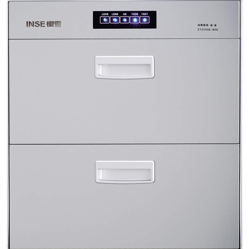 樱雪(INSE) 二星级嵌入式消毒柜ZTD100E-1211W(B) 100L臭氧+紫外线+高温