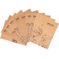 广博(GuangBo) HGB01020 欧洲风格系列踏线本/记事本软抄 颜色随机 10本装