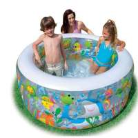 INTEX 金鱼水池 58480 家庭戏水池 充气底浴池152cm*56cm