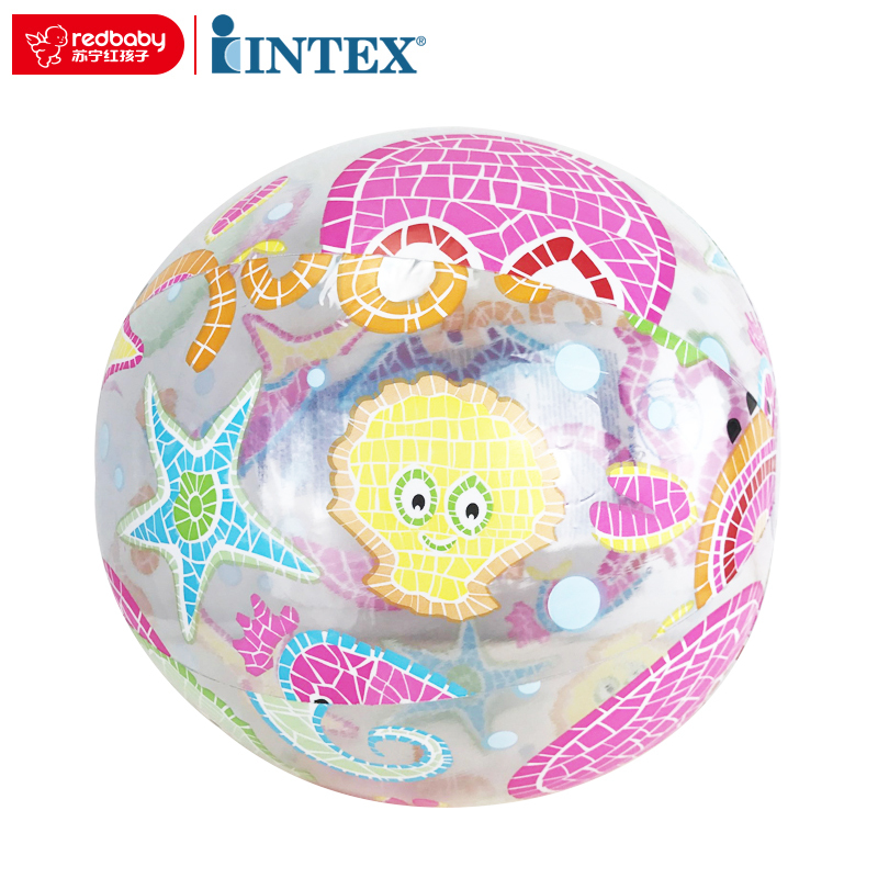 [苏宁红孩子]INTEX 流行组海滩球沙滩球 59040 章鱼 儿童戏水球 充气水球 水上玩具